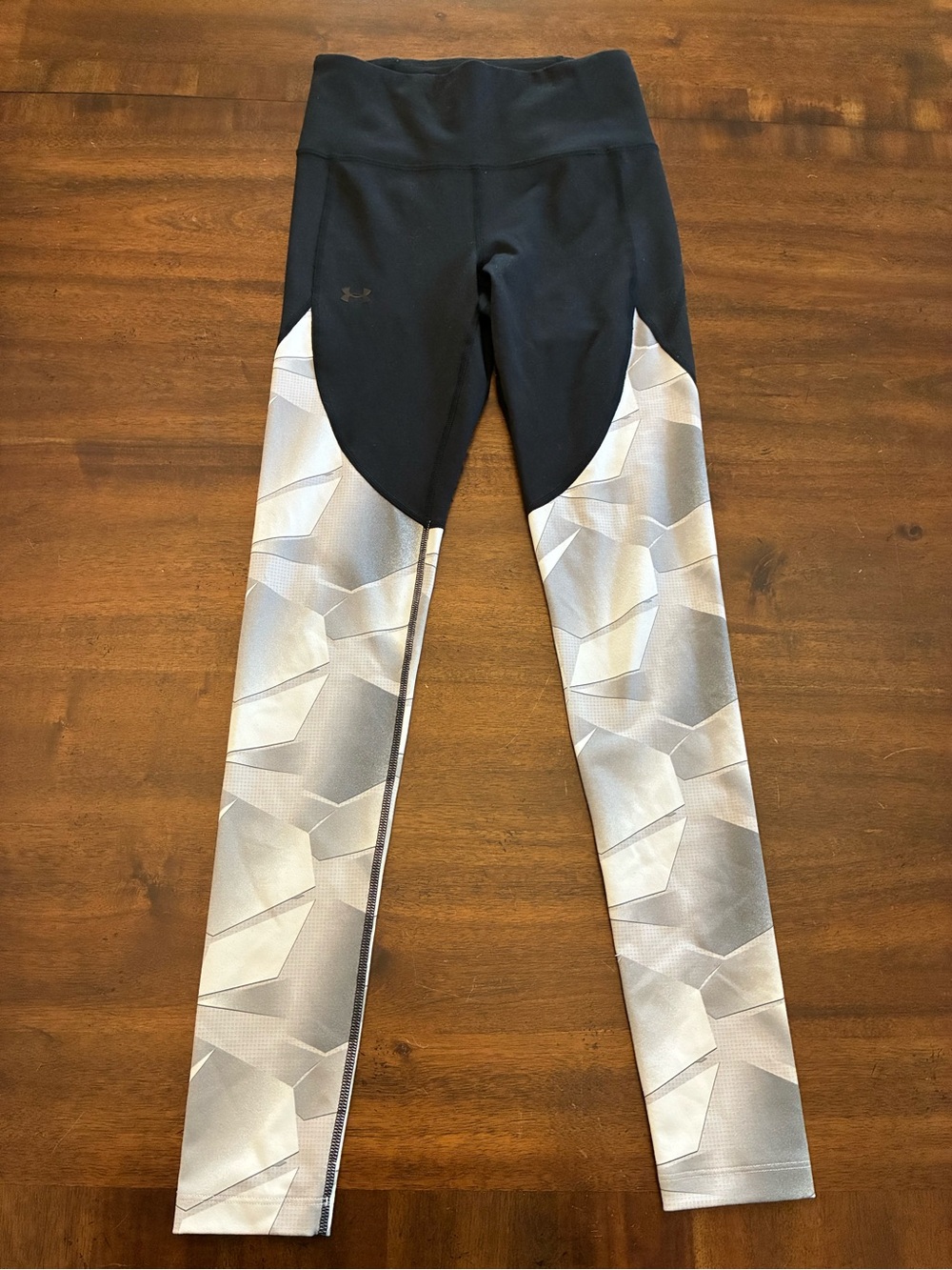 Under Armour Leggings Women’s XS Black Gray Full Length Athletic Workout